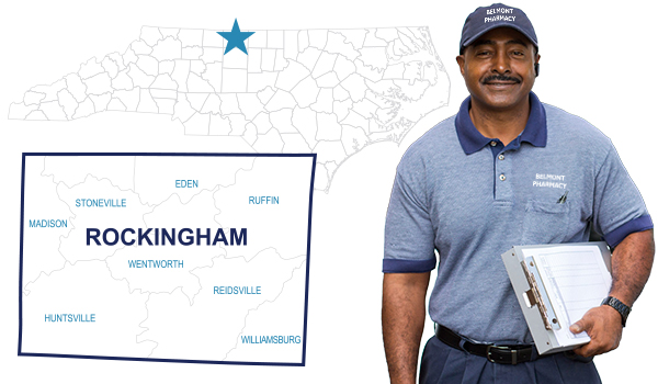 Belmont Pharmacy Free Countywide Delivery Map